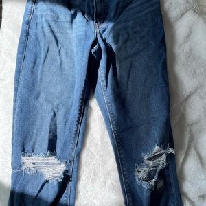 American eagle stretch mom jeans 6 long